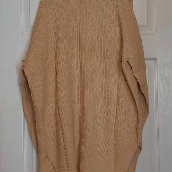 065. Apricot Shawl Neckline Long Sleeve Cardigan with Pocket  Size L - Picture 12 of 15